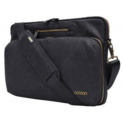 Cacoon Urban Adventure 16" Laptop Messenger Bag - Black - Laptopbags.co.uk