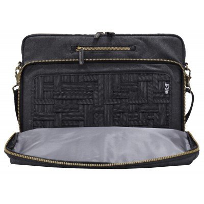 Cacoon Urban Adventure 16" Laptop Messenger Bag - Black - Laptopbags.co.uk