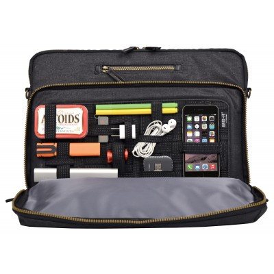 Cacoon Urban Adventure 16" Laptop Messenger Bag - Black - Laptopbags.co.uk