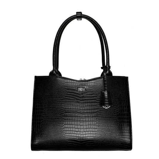 Mock Croc Midi 14″Womens Laptop Tote - Laptopbags.co.uk