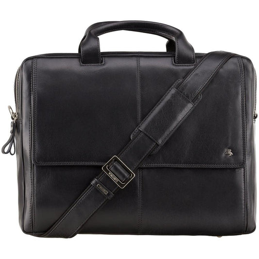 Anderson 15" Laptop Briefcase- Black - Laptopbags.co.uk