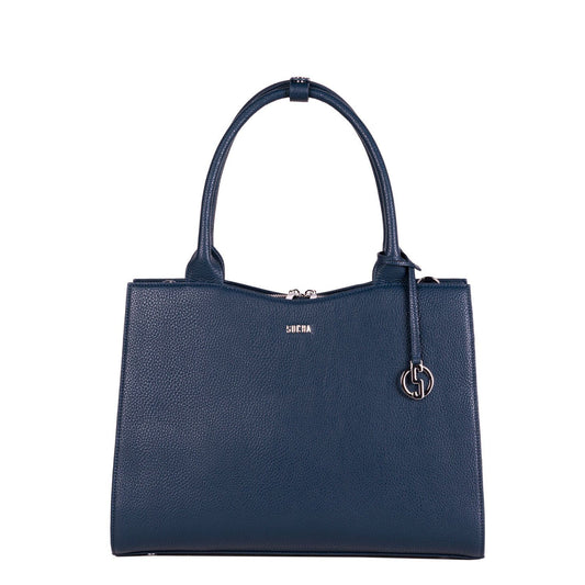 Navy Blue Midi 14″ Womens Laptop Tote - Laptopbags.co.uk