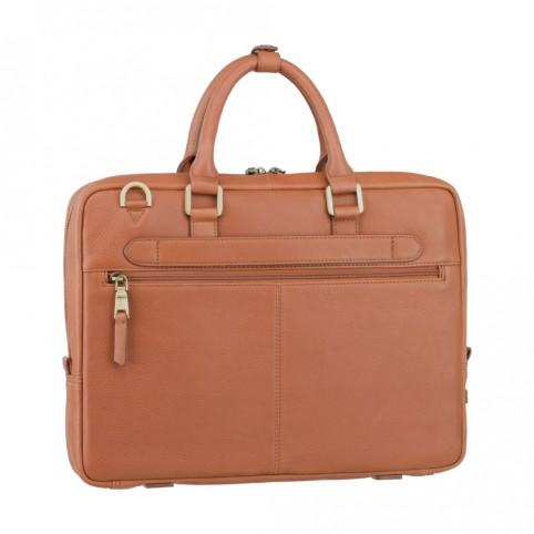 Royce 13" - Premium Slim Leather Laptop Case- Tan - Laptopbags.co.uk