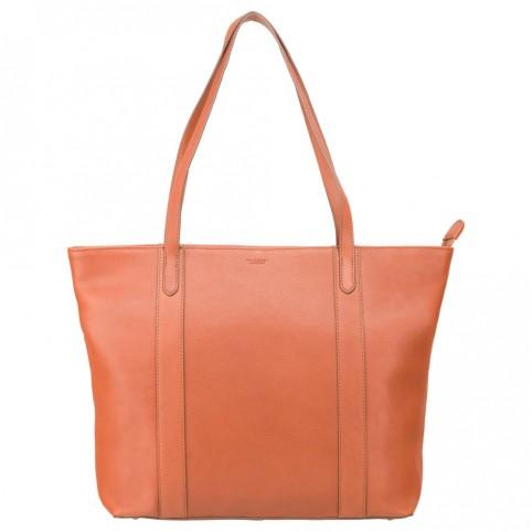 Sophia - 13" Womens Leather Laptop Tote Bag- Tan - Laptopbags.co.uk